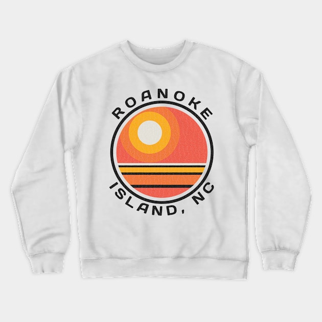 Roanoke Island, NC Summertime Vacationing Sunrise Crewneck Sweatshirt by Contentarama